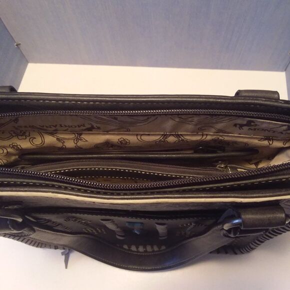 Montana West Black and Gray Shoulder Bag - Picture 8 of 15